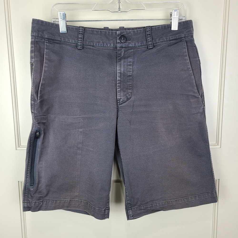 The North Face Men's Charcoal Gray Cargo Shorts Hiking Camping Size: 32
